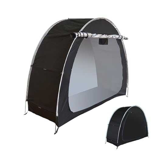 Bike Storage Shelter – All-Weather Tent Cover, Fold-Up Utility Shade, Lightweight Equipment Enclosure, Protective Rainproof Hut | Multipurpose Shed For Camping Garden Riding Travel Parking Use