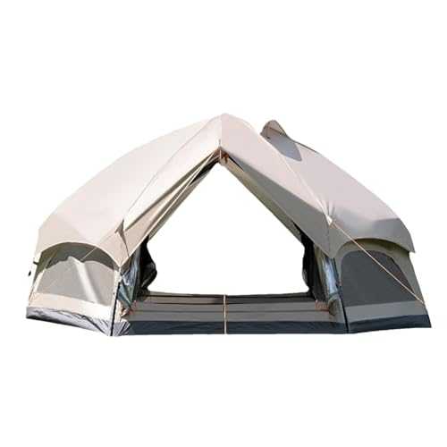 X-Large Camping Tent Waterproof-Family Tent Portable Tents | Canopy Screen Tent | Cabin Large Capacity Camp Tent Sun Proof | Quick-open Design Double-Layer Outdoor Shelter for Camping Hiking Traveling