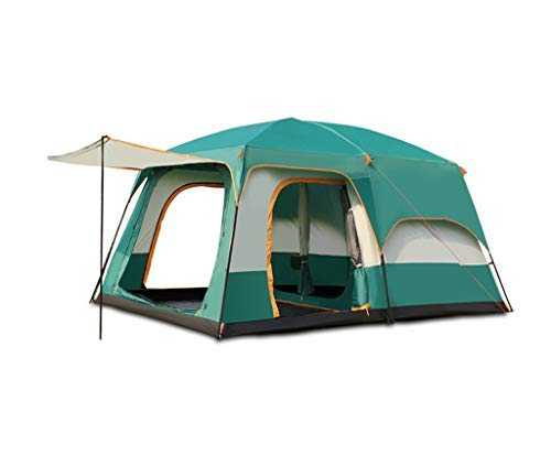 Tent Windproof Waterproof Camping Tent Outdoor Camping Tent,3-5/5-8/8-12 People,Double-Layer Structure,Automatic Quick Opening No Need to Build,Rainproof Sunscreen Waterproof,Picnics Beach