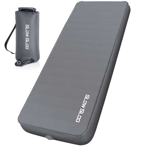 Single Self-Inflating Sleeping Pad Camping Mat for Camping -Gray