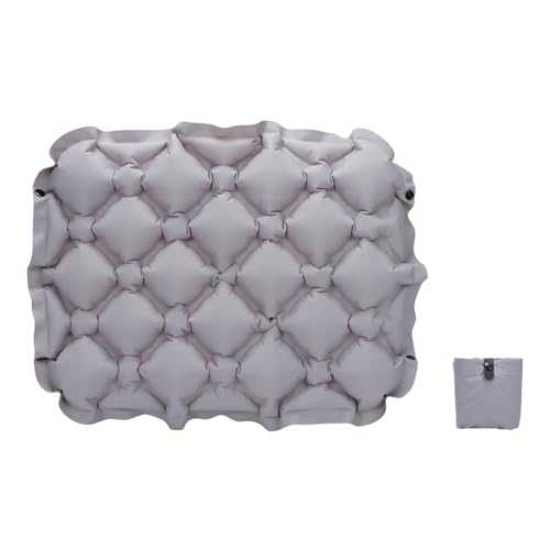 Mayoii Inflatable Seat Cushion,Moisture and Water Resistant Camping Chair,Ultralight Travel Cushion for Fishing,Airplane,Beach,Hiking,Boating,Concert Hall, Beach (Grey)