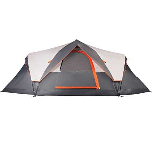 Mobihome Tent for Family Camping Quick Setup, Instant Pop Up Dome Tents Outdoor 2-3 Person / 6 Person, with Water-Resistant Rainfly and Mesh Roofs & Door & Windows