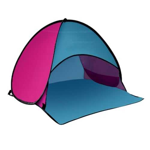 Sun Shelter Beach Shelter - Face Protection Tent, Foldable Tent with Beach Headrest | Sun Shade Tents with Headrest with Mobile Phone Holder, Rap Opening Sun Shade Tent