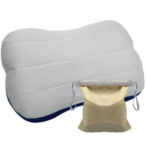 Inflatable Pillow， Camping Pillow with Removable Cover，Ultralight Inflatable Pillow for Neck Lumbar Support - Upgrade Backpacking Pillow - Washable Travel Air Pillows for Camping, Hiking, Backpacking