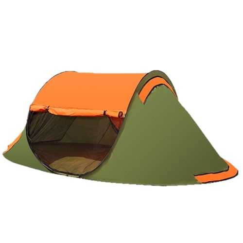 Camping Tent, Color-Block Gnat-Proof Tent, Spacious 3-4 Person Shelter, Ideal for Beach Backpacking, Fishing, Hiking, Hunting, Backyard Adventures, Lightweight and Portable Design