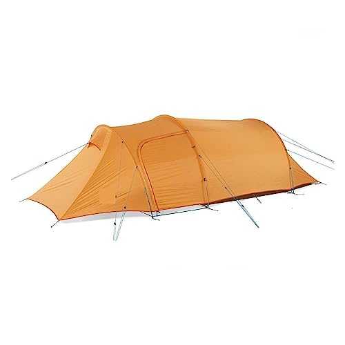 Tents for Camping, Tunnel Camping Tent 3-4 Personsn Ultralight Family Tent 4 Seasons 15D/20D40D Fabric Tent Camping Hiking