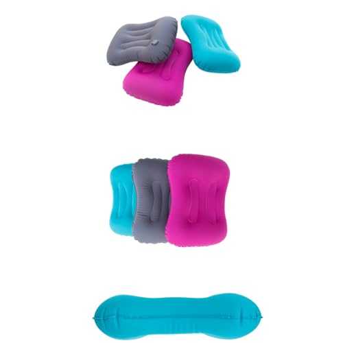 TOYANDONA Inflatable Camping Pillow Compressible Travel Air Pillow for Outdoor Hiking Backpacking Comfortable Ergonomic Design Lightweight Tpu Material Pink