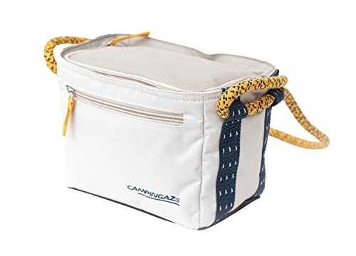 Campingaz Jasmin Box, Small Cooler Box, 3 Litre, Keeps Cold Up To 6 Hours, Holds 6 Bottles, Compact Cooler Bag, Picnic Bag, Lunch Bag, Made from Recycled Materials,White