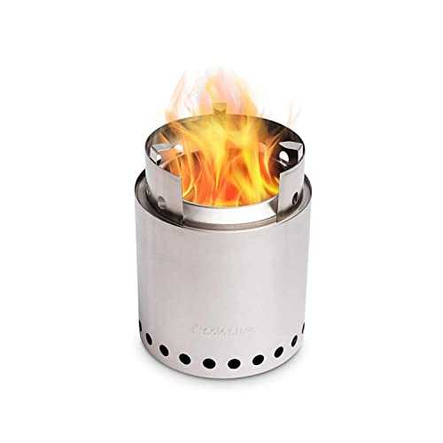 Solo Stove Campfire | Portable Camping Hiking, Backpacking and Survival Stove, No liquid fuel needed, Powerful Efficient Wood Burning, Low Smoke, 4+ People, 304 Stainless Steel, Compact 18 x 23,5 cm