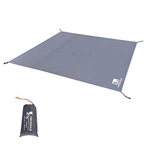 HIKEMAN Outdoor Waterproof Multi-Purpose Camping Tent Tarp Ground Covering Groundsheet Mat Tent & Awning Carpet Multiple Size For Camping Hiking Picnic