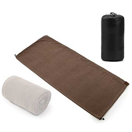 Fleece Sleeping Bag for Camping,Outdoor Sleeping Bags Portable Emergency Sleeping Bag Light-weight Fleece Sleeping Bag for Camping Travel Hiking