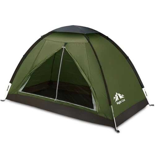 Night Cat Camping Tent for 2 Person Man Waterproof Backpacking Tents Easy Setup Lightweight for Hiking Backyard