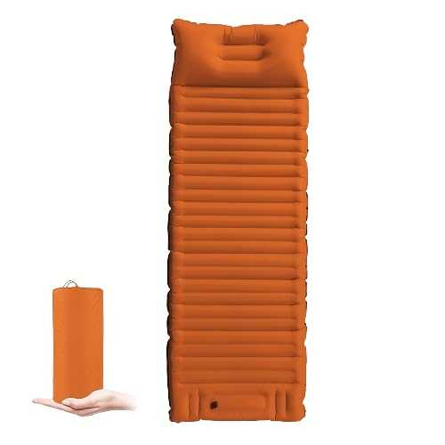 Nuziku Self Inflating Camping Mat, 10cm Thickened Camping Mattress Self-Inflating Built-In Pump, Ultralight Sleeping Mats Camping for Outdoor Traveling, Camping, Backpacking, Hiking