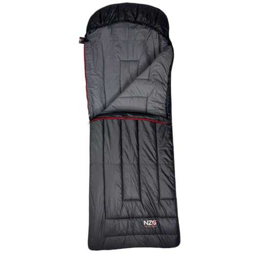 Near Zero Peralta 25°F Lightweight Sleeping Bag – Sorona Insulation for Outdoor Camping, Compact 2.5 lb Design, 20D Ripstop Nylon Shell – 86"x33", Compresses to 10"x6"