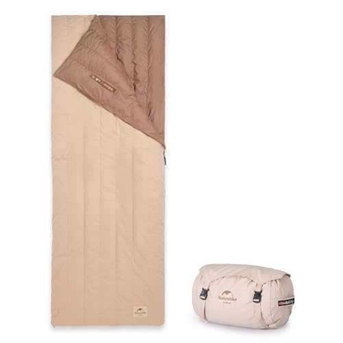 Naturehike Down rectangular sleeping bag 3-4 season FP750 goose down 460g 205X75cm Suitable for use in the temperature range of +5℃- -10℃