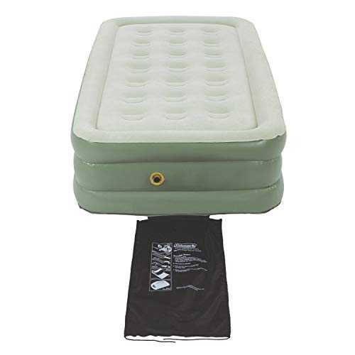 Coleman SupportRest Double-High Air Mattress for Indoor or Outdoor Use, Easily Inflatable Airbed with Plush Top & Carry Bag, Queen & Twin Options Available