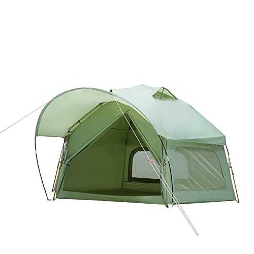 Camping Outdoor Cabin Tent,Frog Hexagonal One-Bedroom,5~8 People Double Layer All Weather Easy Setup Tents,for Parties,Picnic,Outdoors Travel,Camping