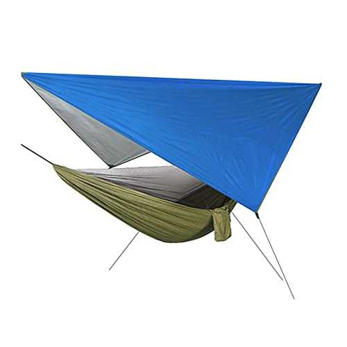 GPDNBIEU, 260cm×140cm 3-in-1 Travel with Net and Tent Tarp, for 2 People, 200 kg Load Capacity, Outdoor, Ultralight, Breathable, for Outdoor, Hiking, Travel