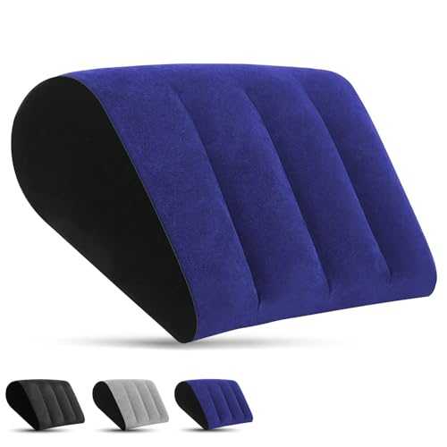 Inflatable Wedge Pillow Camping Cushion for Travel – Portable Folding Decorative Pillows, Cushion for Yoga, Sleeping, Travel, Camping, Lumbar Pain and Pressure Relief,Body Positioners Pillow