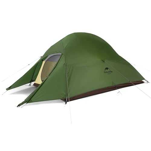 Naturehike Cloud-Up 2 Ultralight Tent Backpacking Tent for 2 Person Hiking Camping Outdoor (20D Forest Green Upgrade)