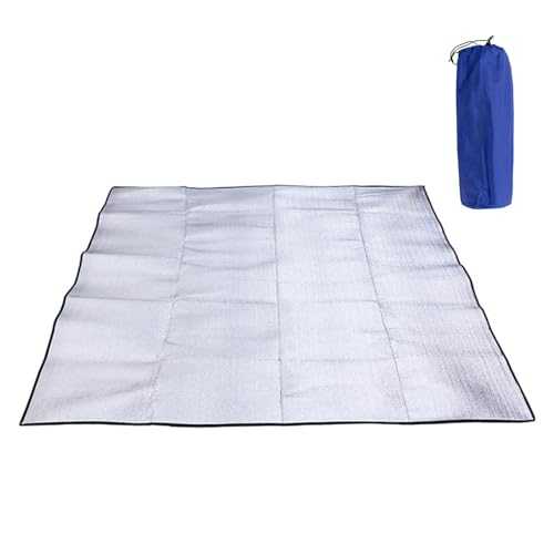 Ultralight Aluminum Foil Mat with PVC Aluminum Foil Material, 1.5 * 2M for Camping