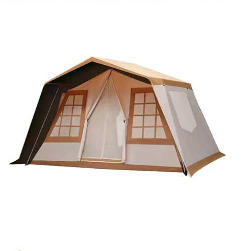 XSDAJSD Family Cabin Tents Extra Large Tent 5-8 Person with Mesh door for Outdoor,Picnic,Camping,Family Gathering,Brown