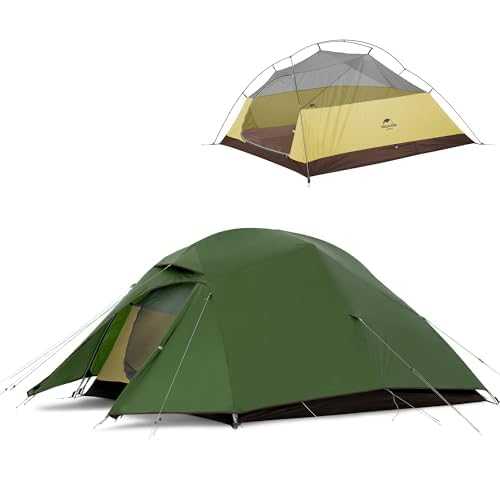 Naturehike Cloud-Up 3 Upgrade Ultralight Tent Backpacking Tent for 3 Person Hiking Camping Outdoor