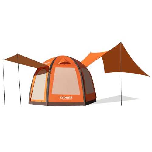 Large Auto Inflatable Tent House with Pump, 2-6 Person Easy Setup Waterproof Oxford, Extra Large Canopy Inflatable Tent House, UV UPF50+
