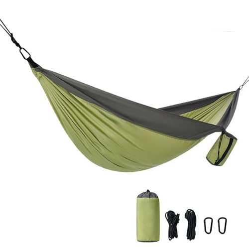 Camping Hammock, Lightweight Portable Hammock with Two Tree Straps for Camping Backpacking Hiking(Green)