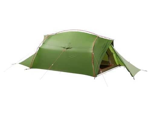 VAUDE Mark 3P 142124000 3-Person Tent Versatile 3-Person Tent Very Wind Resistant Green One Size