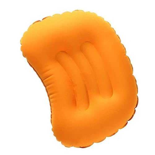 TOYANDONA 1PC Lightweight Inflatable Camping Pillow Ergonomic Portable Cushion for Travel Naps Durable Tpu Material for Outdoor Adventures Orange