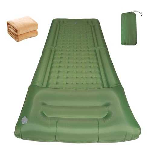 Beneges Roll Sleeping Mat, Air Mattress Single with Built-in Foot Pumps for Outdoor Camping Backpacking and Fishing