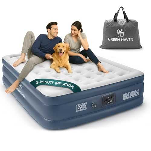 King Size Air Bed with Built-in Electric Pump – Self-Inflating Blow-Up Mattress for 2 Adults – Waterproof & Elevated for Camping, Guests, Indoor & Outdoor Us