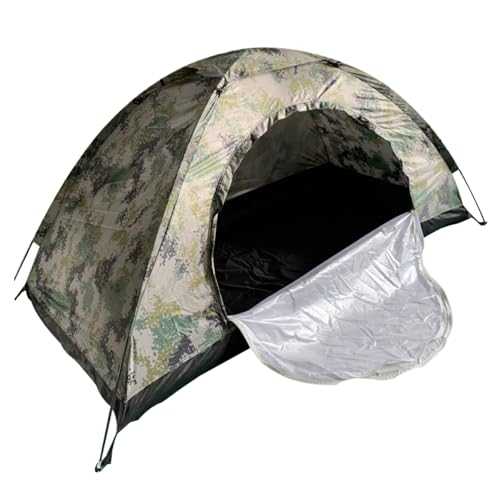 Yaoliucp 1 Person Tent Waterproof Windproof UV-Resistant One Man Tent with Mesh Ventilated Bug-Proof Backpacking Tent Foldable Portable Camping Tent for Traveling, Beach, Hiking, Instant Tent