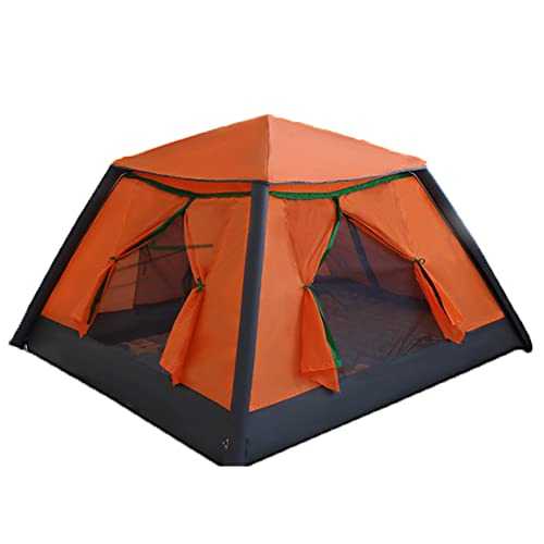 Insulated Tent Inflatable Tent Automatic Waterproof, Automatic Inflatable Tent, 2 3 4 People Camping Air Tent, Folding Cube Fishing Winter Summer Tourism Awning Green Roof, for Camping&Hikin