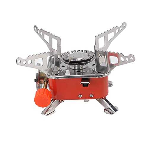 AUNMAS Outdoor Folding Gas Stove, Folding Mini Quadrate Stove Camping Picnic Portable Gas Stove for Home Chefs, Picnickers, Campers and Outdoor Explorers