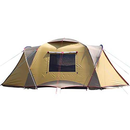 Tunnel Tent 5-8 Person - PU3000mm Waterproof Family with Divided Curtain for Separated Room, Windproof Outdoor Camping Carry Bag