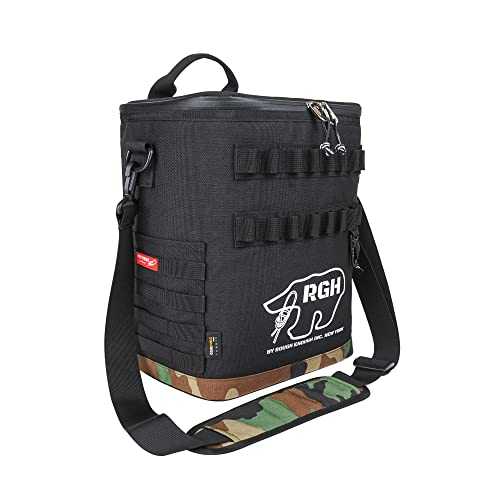 Rough Enough Portable Soft Wine Can Cooler Bag for Beach Day Camp Fishing Golf with Molle System 15L