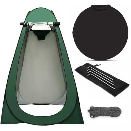 ACESOME Pop Up Toilet Tent, Portable Toilet Camping Tents, Outdoor Shower Changing Tent, Privacy Space/Room Bathing Storage Room Tents, 47"x 47" x 74" Utility Tent