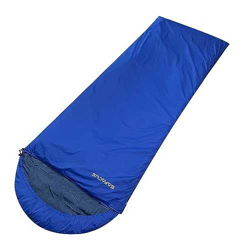 SAFACUS Camping Sleeping Bag - 3 Season Warm & Cool Weather - Lightweight Easy to use with Compression Bags for Adults Kids Outdoor Traveling