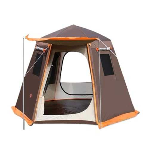 Tent Tent Outdoor Automatic Tent Sun Protection Rainstorm Tent Camping Double-layer Aluminum Pole Hexagonal Tent Camping Tent