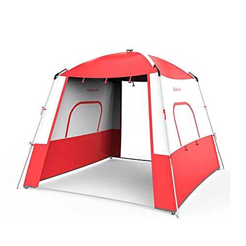 Outdoor camping thickened rainproof waterproof tent, outdoor camping double beach rainstorm-proof seaside sunscreen tent, 5-8 people Household faucets