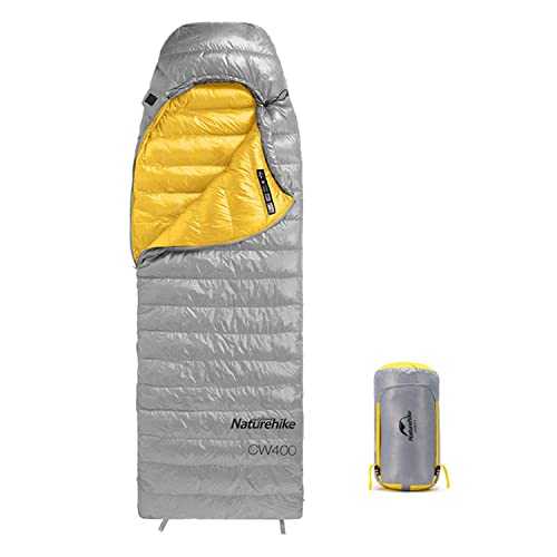 Naturehike 750FP Goose Down Sleeping Bag,Ultralight 910g Compact Lightweight Easy Carry It,4 Seasons,Large Space to Move Without Feeling Caged,With Compression Bag