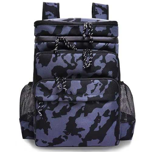 Double Deck Cooler Backpack Leak Proof Large Cooler Backpack,Backpack Cooler Insulated Perfect Soft Cooler Bag for Camping