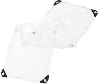 VICASKY Clear PVC Tarp Heavy Duty Outdoor Tent Cover for Camping Greenhouse and Garden Multi Functional Protective Tarp for Cars and Balconies with Easy Installation
