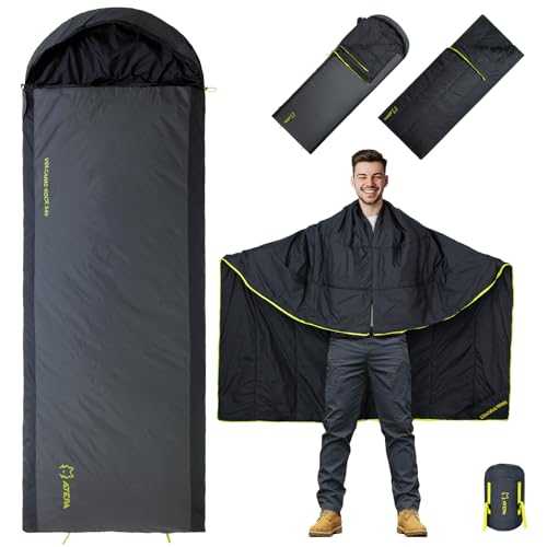 Atepa 3-Season Mummy Envelope Sleeping Bags for Adults, Portable Lightweight Backpacking Sleeping Bag for Summer with Compression Sack - Indoor & Outdoor: Camping, Backpacking, Hiking