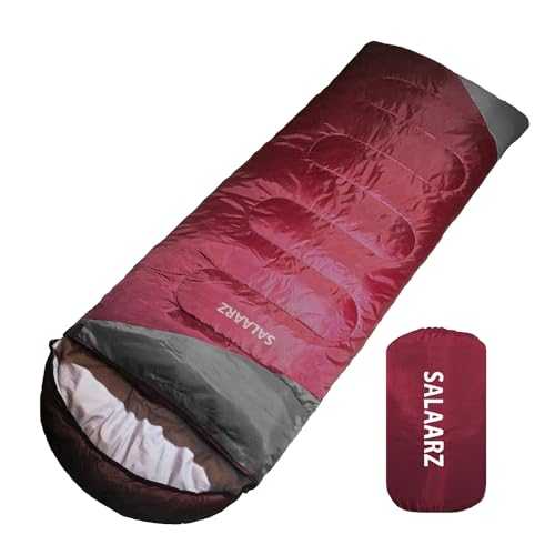 SALAARZ Sleeping Bag for Adults 3-4 Season Waterproof Lightweight Sleeping Bag for Men, Women, Camping, Outdoors with Bag