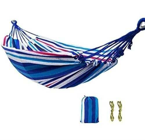 Swinging Hammock 2 Person Hammock Colorful Rainbow Double 150x200 Cm Hammock Swing Hanging Hammock Swings Decor Travel Tree Hammocks (Color : A, Size : 150x200 cm)