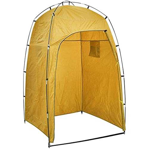 vidaXL Camouflage Shower WC Changing Tent - Portable, Rain-Resistant, UV Proof Outdoor Privacy Tent with Storage Compartments, Easy Setup, L300 x W200 cm size
