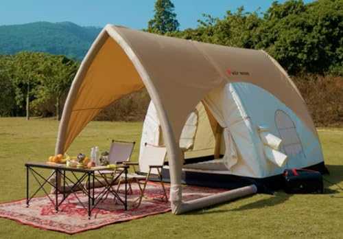 Airtight Waterproof Inflatable Safari Glamping Hiking Camping Tent